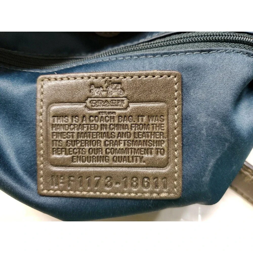COACH PINNACLE GREEN OSTRICH GATOR MIXED LEATHER SATCHEL LIMITED EDITION #18611